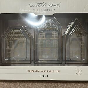 Hearth & Hand Decorative Glass House Set